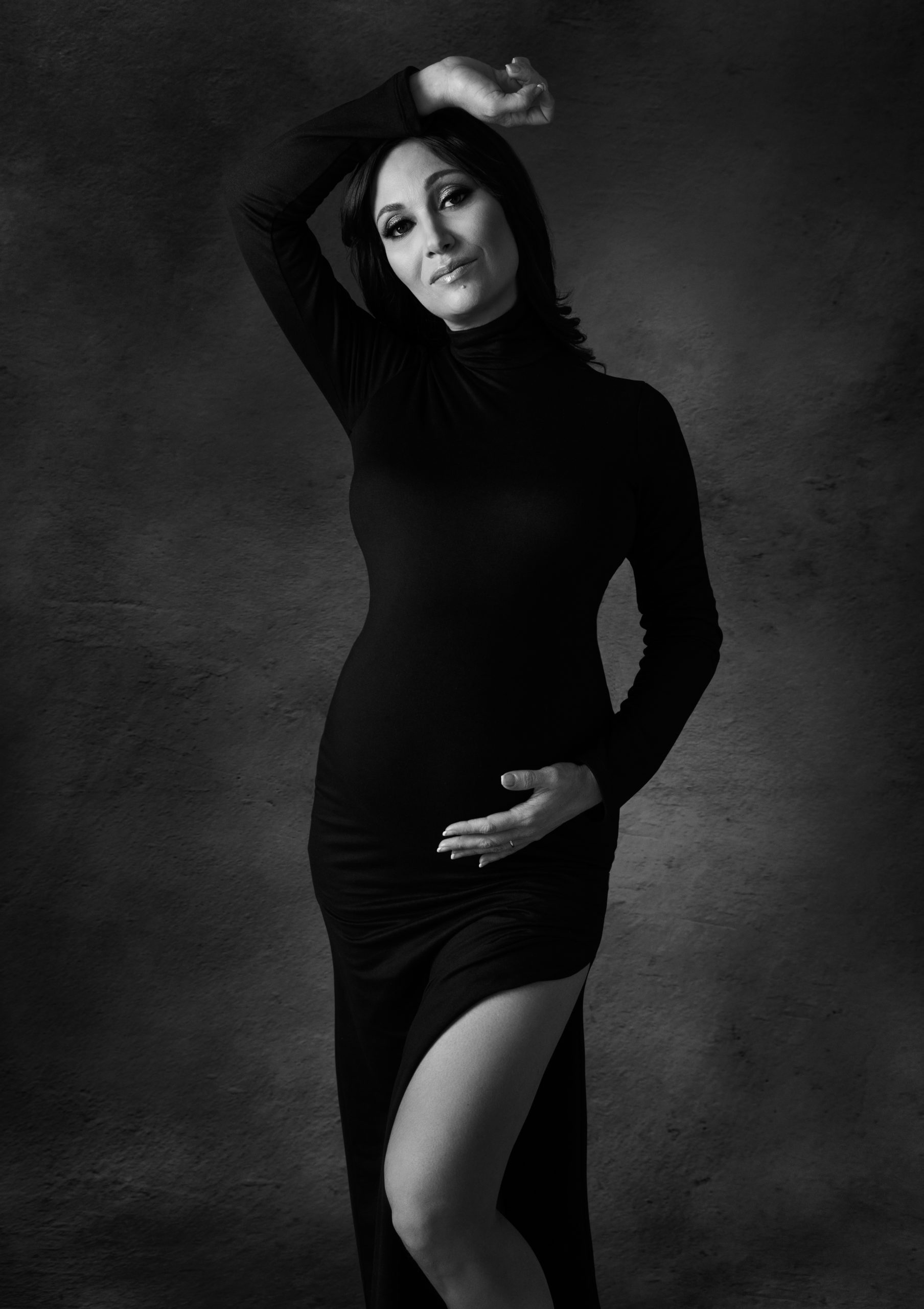Modern fashion style maternity portraits in San Francisco Bay Area by Andrea Liora Studios